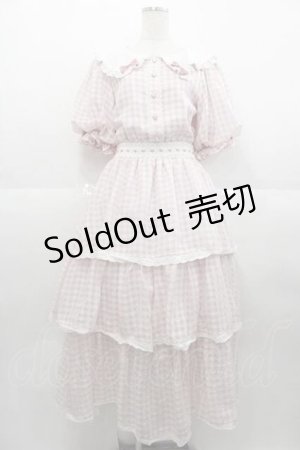 画像: meiify memory / LOVE for Ginghamろりーたワンピース  ピンク I-25-09-02-058-LO-OP-HD-ZI
