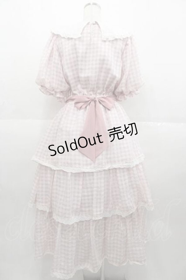 画像2: meiify memory / LOVE for Ginghamろりーたワンピース  ピンク I-25-09-02-058-LO-OP-HD-ZI (2)