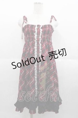 画像: PUTUMAYO / レースうさチェックサンドレス  レッド I-25-09-02-075-PT-OP-HD-ZI