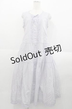 画像: PINK HOUSE / フリルピンタックノースリーブワンピース  ラベンダー I-25-09-02-078-LO-OP-HD-ZI