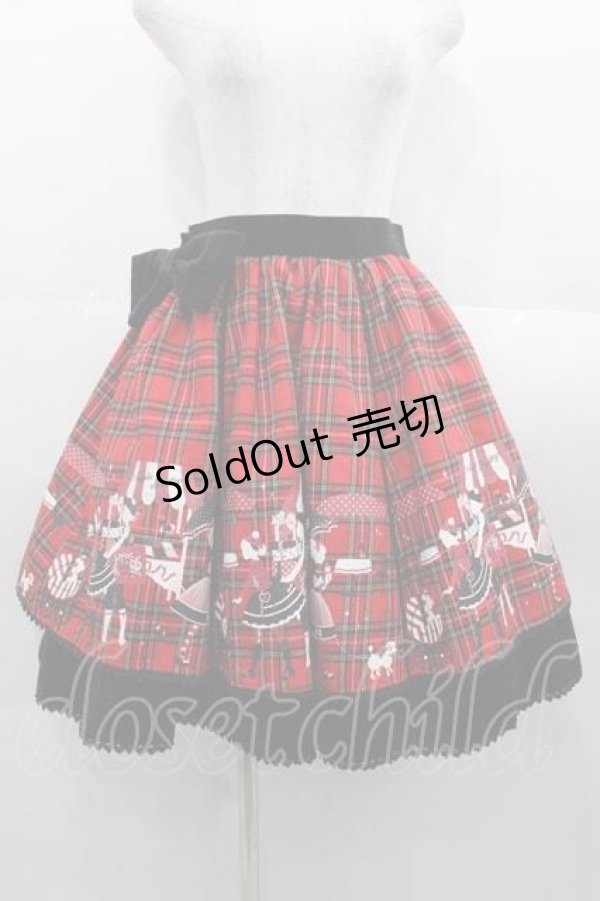 画像1: Angelic Pretty / おさんぽキャンディちゃんスカート  赤 I-25-09-02-088-AP-SK-HD-ZI (1)