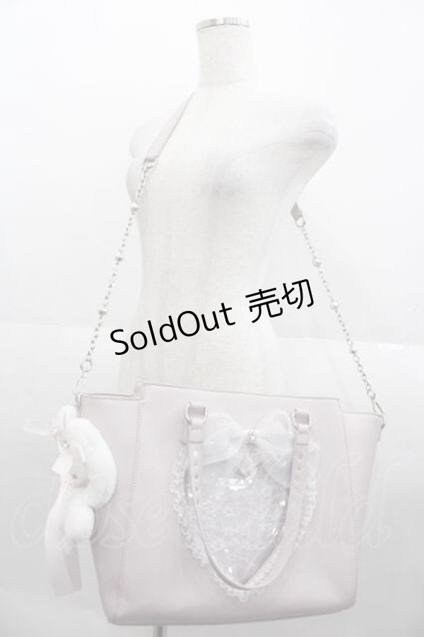 画像1: Ank Rouge / ぬいと一緒におでかけ確定ファンサのおまじないBAG【大】  ピンク I-25-09-02-098-CA-BG-HD-ZI (1)