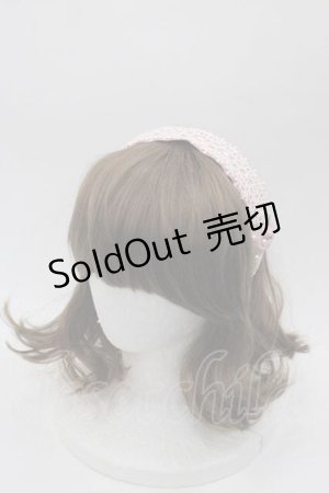 画像: m petit by misako / リボンパールレースカチューシャ  ピンクＸ白 I-25-09-02-107-LO-AC-HD-ZI