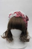 画像1: BABY,THE STARS SHINE BRIGHT / Little Girlish Sweet Ribbonカチューシャ  白Ｘ赤 I-25-09-02-111-BA-AC-HD-ZI (1)