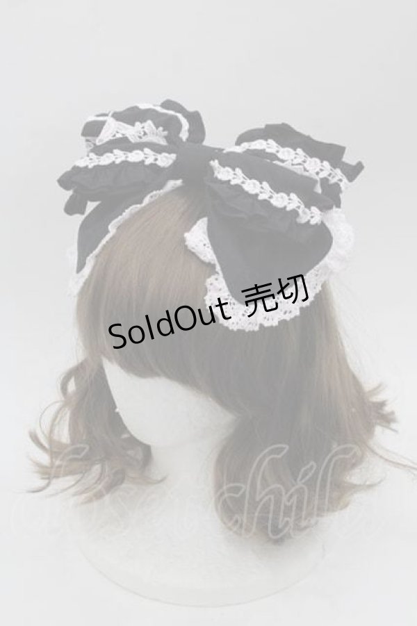 画像1: BABY,THE STARS SHINE BRIGHT / キャメロンカチューシャ  黒 I-25-09-02-114-BA-ZA-HD-ZI (1)