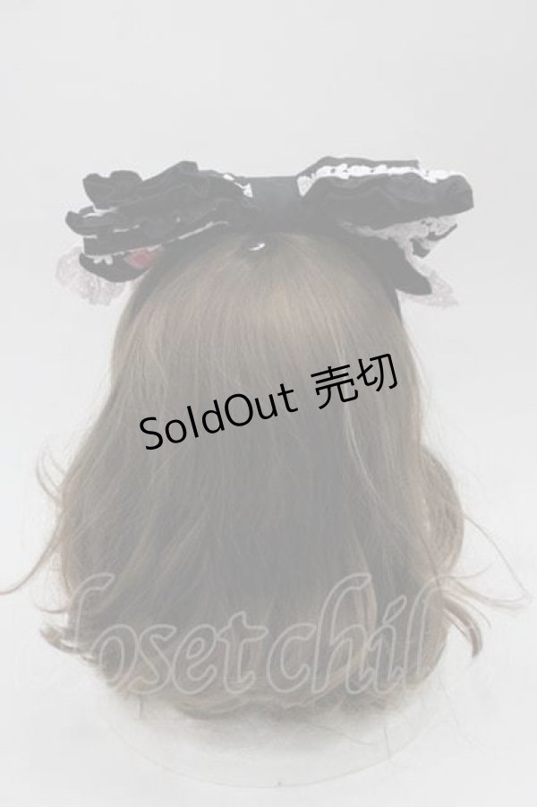 画像2: BABY,THE STARS SHINE BRIGHT / キャメロンカチューシャ  黒 I-25-09-02-114-BA-ZA-HD-ZI (2)