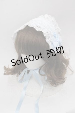 画像: BABY,THE STARS SHINE BRIGHT / シェリルレーシィヘッドドレス  サックスＸ白 I-25-09-02-115-BA-AC-HD-ZI