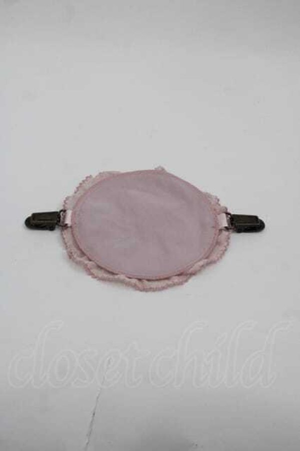 画像2: PINK HOUSE / パラソル刺繍ワッペン付きたくし上げクリップ  ピンク I-25-09-02-125-LO-ZA-HD-ZI (2)