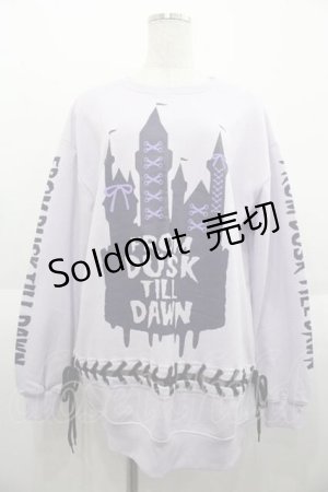 画像: LISTEN FLAVOR / ドリーミーキャッスルレースアッププルオーバー  ラベンダー I-25-09-02-034-PU-TO-HD-ZI