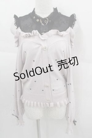 画像: LIZ LISA / ハート刺繍肩あきレイヤードニット  ピンクＸ黒 I-25-09-11-006-LO-TO-HD-ZI