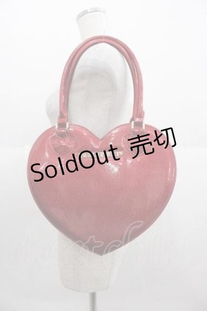 画像: Angelic Pretty / グリッターLove Heartトートバッグ  赤 I-25-09-11-063-AP-BG-HD-ZI