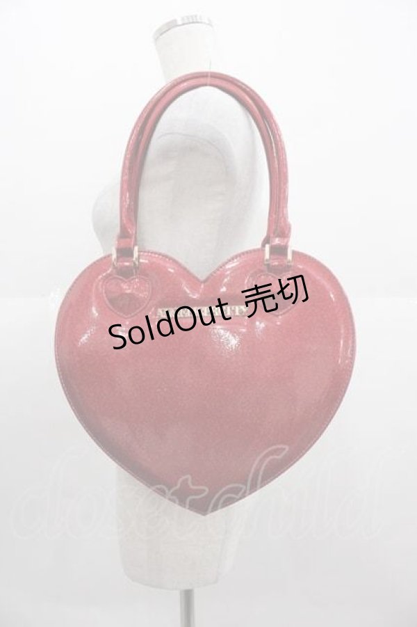 画像1: Angelic Pretty / グリッターLove Heartトートバッグ  赤 I-25-09-11-063-AP-BG-HD-ZI (1)