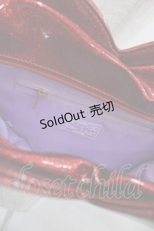 画像3: Angelic Pretty / グリッターLove Heartトートバッグ  赤 I-25-09-11-063-AP-BG-HD-ZI (3)