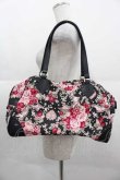 画像2: BABY,THE STARS SHINE BRIGHT / シュガーブーケ柄ボストン型BAG  黒 I-25-09-11-064-BA-BG-HD-ZI (2)