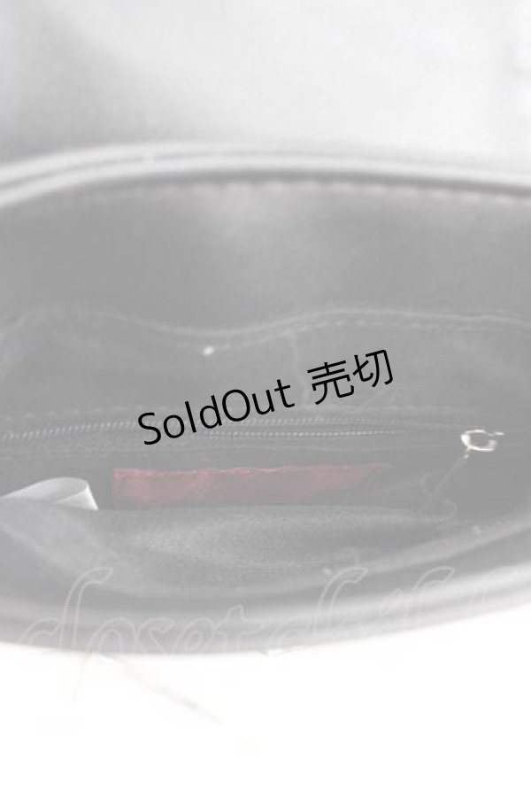 画像3: Jamie エーエヌケー / ハトメ合皮ポシェット  黒Ｘシルバー I-25-09-11-065-LO-BG-HD-ZI (3)