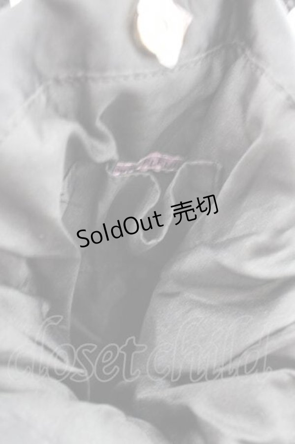 画像3: Maison de FLEUR / ダブルリボン2Wayトートバッグ  黒 I-25-09-11-066-LO-BG-HD-ZI (3)