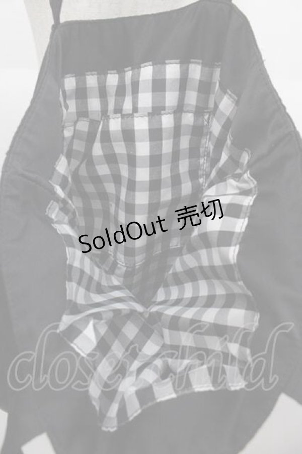 画像3: Maison de FLEUR / ダブルリボンギャザートートバッグ  黒 I-25-09-11-068-LO-BG-HD-ZI (3)