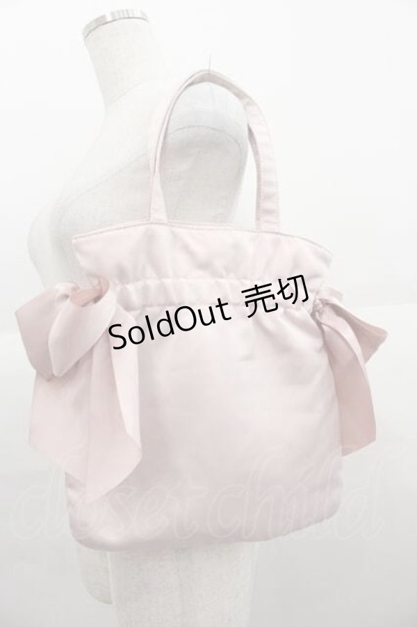 画像2: Maison de FLEUR / スモールダブルリボントートバッグ  ピンク I-25-09-11-072-LO-BG-HD-ZI (2)