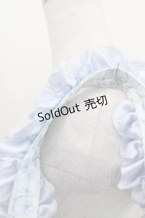 画像4: Maison de FLEUR / シナモロールフリルハンドルトートバッグ  サックス I-25-09-11-075-LO-BG-HD-ZI (4)