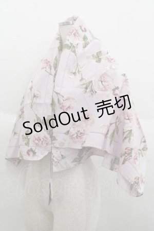 画像: INGEBORG / フレンチピオニーpt.ストール  ピンク I-25-09-11-082-LO-SK-HD-ZI