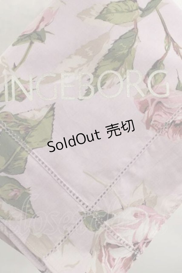 画像3: INGEBORG / フレンチピオニーpt.ストール  ピンク I-25-09-11-082-LO-SK-HD-ZI (3)