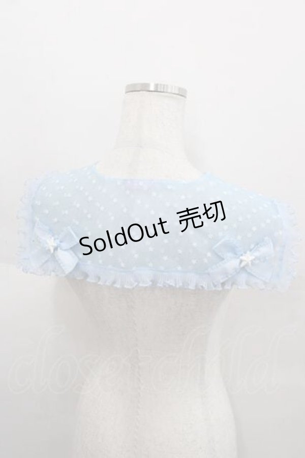 画像2: Nile Perch / スターチュールセーラー付け襟  サックス I-25-09-11-083-LO-ZA-HD-ZI (2)