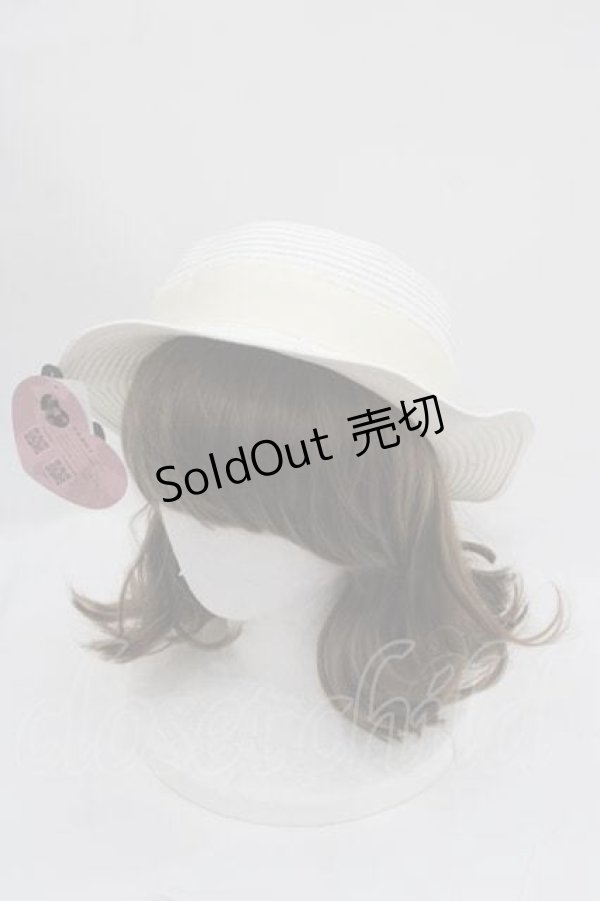 画像1: m petit by misako / AMブレードカンカン帽  シロ I-25-09-11-084-LO-AC-HD-ZI (1)