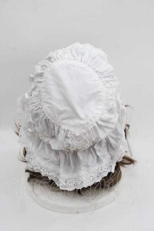ALICE and the PIRATES フリルメイドキャップ オフ白 Historia Lace Frill Maid Cap by Alice and the Pirates