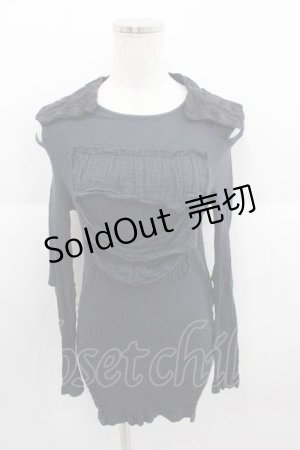 画像: alice auaa / キャンバス&楊柳C/S 2 黒 I-25-09-11-011-AA-TO-HD-ZI