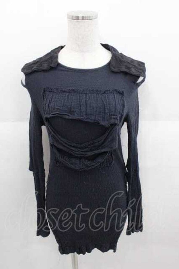 画像1: alice auaa / キャンバス&楊柳C/S 2 黒 I-25-09-11-011-AA-TO-HD-ZI (1)