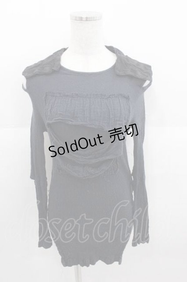 画像1: alice auaa / キャンバス&楊柳C/S 2 黒 I-25-09-11-011-AA-TO-HD-ZI (1)