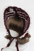 画像1: BABY,THE STARS SHINE BRIGHT / Ribbon Couture Paletteボンネット  ワイン I-25-09-11-093-BA-ZA-HD-ZI (1)