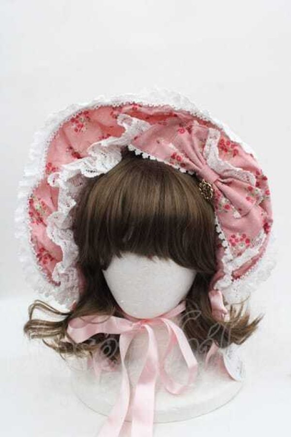 画像1: BABY,THE STARS SHINE BRIGHT / Petit Bouquet Catherineボンネット  ピンク I-25-09-11-095-BA-AC-HD-ZI (1)