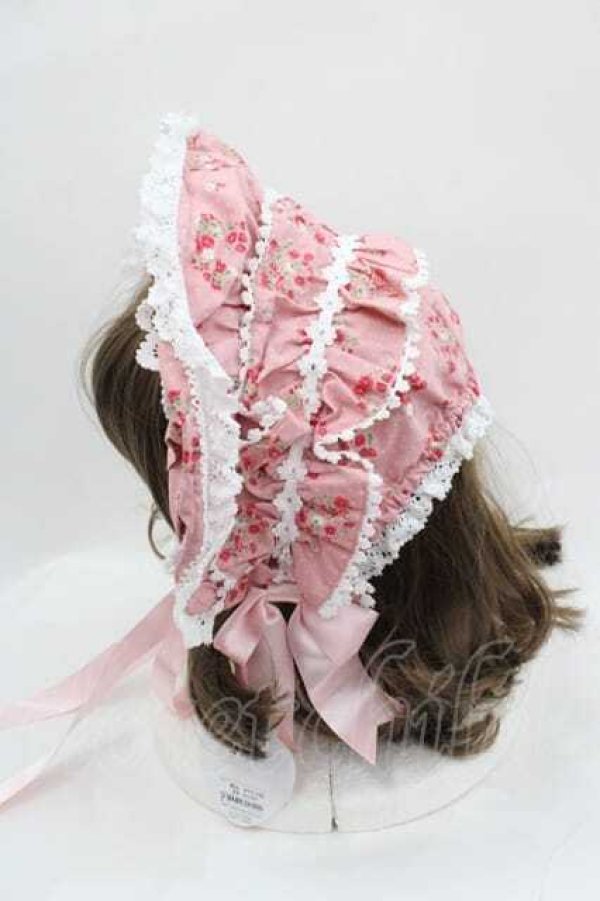 画像2: BABY,THE STARS SHINE BRIGHT / Petit Bouquet Catherineボンネット  ピンク I-25-09-11-095-BA-AC-HD-ZI (2)