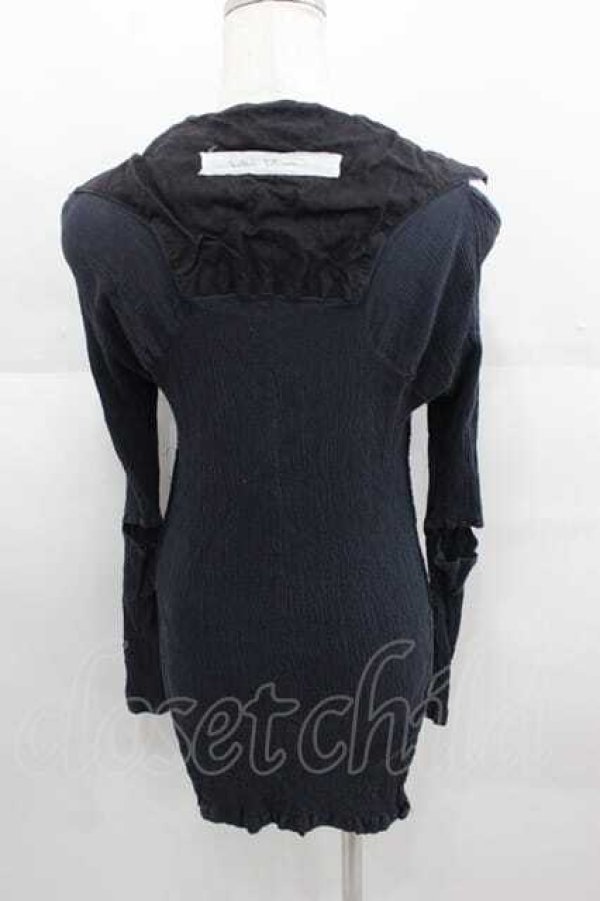 画像2: alice auaa / キャンバス&楊柳C/S 2 黒 I-25-09-11-011-AA-TO-HD-ZI (2)