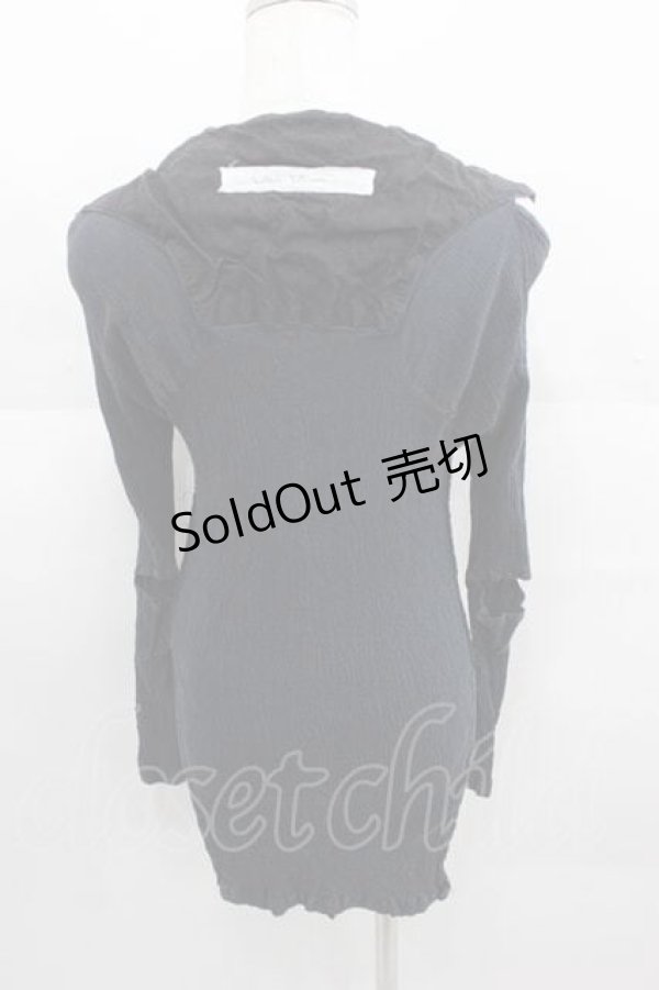 画像2: alice auaa / キャンバス&楊柳C/S 2 黒 I-25-09-11-011-AA-TO-HD-ZI (2)