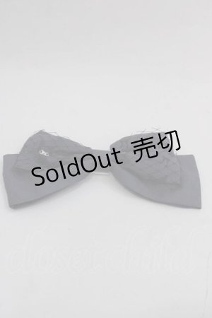 画像: m petit by misako / サンリオキャラクターズコラボ クロミ リボンバレッタ  グレー I-25-09-11-108-LO-AC-HD-ZI