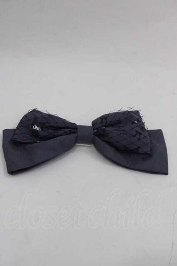 画像1: m petit by misako / サンリオキャラクターズコラボ クロミ リボンバレッタ  グレー I-25-09-11-108-LO-AC-HD-ZI (1)