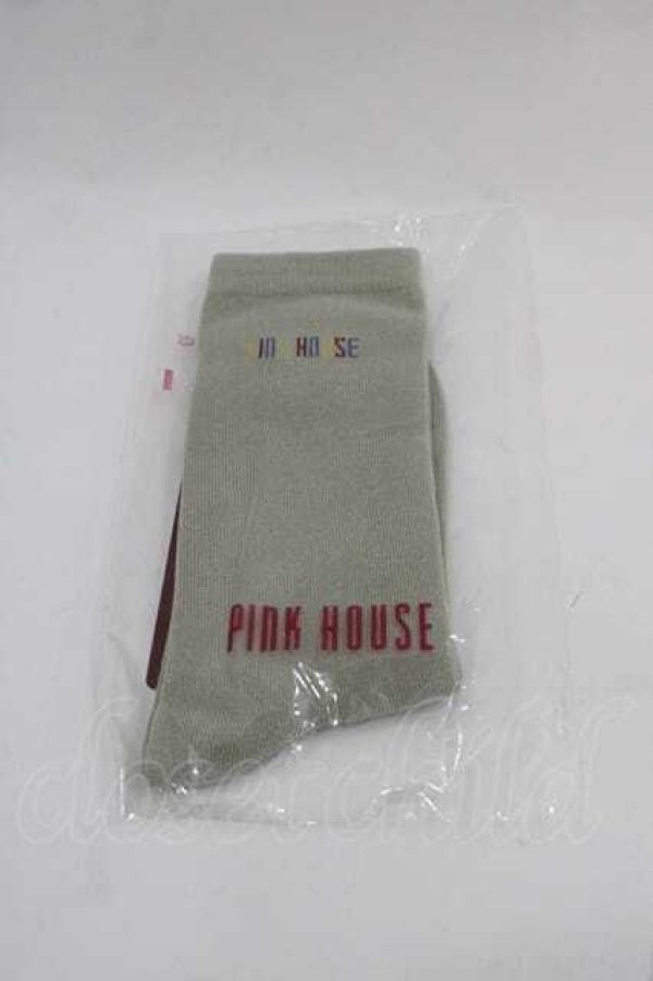 画像1: PINK HOUSE / カラフルロゴソックス  ハッカ I-25-09-11-116-LO-ZA-HD-ZI (1)