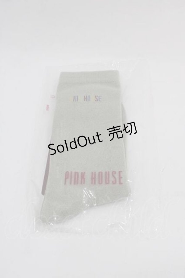 画像1: PINK HOUSE / カラフルロゴソックス  ハッカ I-25-09-11-116-LO-ZA-HD-ZI (1)