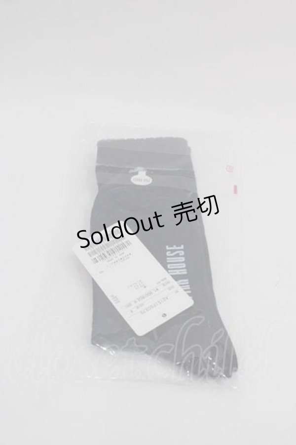 画像2: PINK HOUSE / あじさいモチーフソックス  ネイビー I-25-09-11-117-LO-ZA-HD-ZI (2)