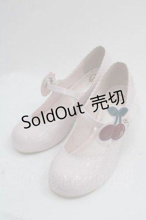画像: BABY,THE STARS SHINE BRIGHT / いちごとさくらんぼのエナメルシューズ M ピンク I-25-09-11-120-BA-SH-HD-ZS
