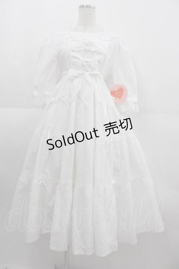 画像1: BABY,THE STARS SHINE BRIGHT / Siestaワンピース  白 I-25-09-11-017-BA-OP-HD-ZI (1)