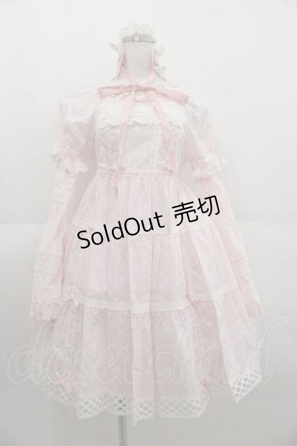 画像1: BABY,THE STARS SHINE BRIGHT / はわせドールワンピース&ヘッドドレス  ピンク I-25-09-11-018-BA-OP-HD-ZI (1)