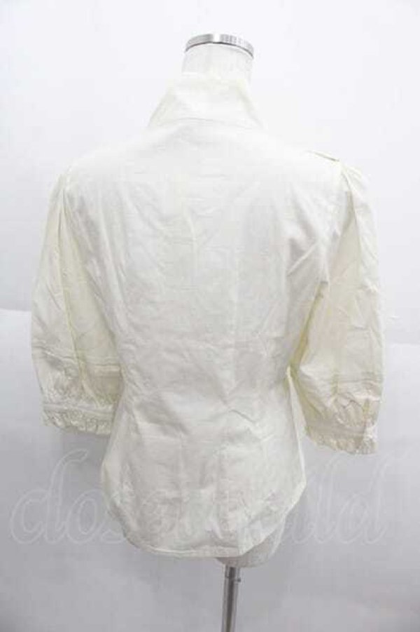 画像2: ALICE and the PIRATES / Rubanタイブラウス  生成り I-25-09-11-002-PA-BL-HD-ZI (2)