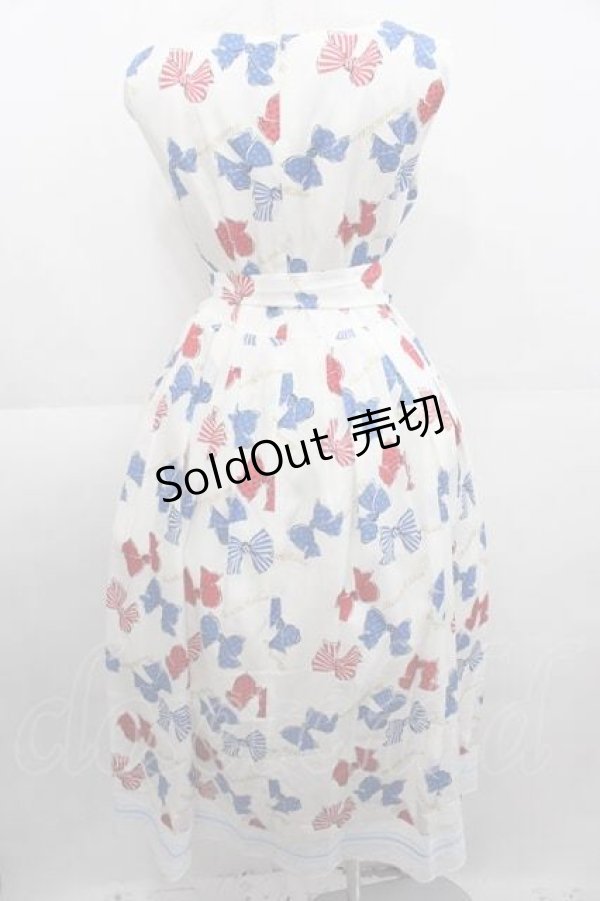 画像2: Jane Marple / Anniversary ribbonsスクエアドレス  白 I-25-09-11-026-JM-OP-HD-ZI (2)