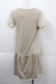 画像2: axes femme / V字ブレード&シフォン袖チュニック M ベージュ I-25-09-11-038-AX-TO-HD-ZI (2)
