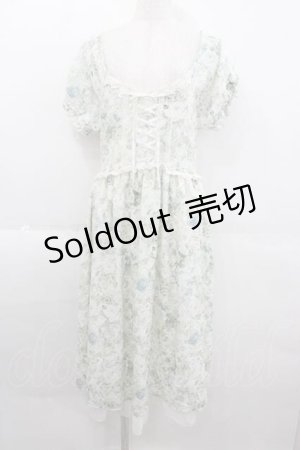 画像: axes femme / 花柄プリントワンピース M グリーン I-25-09-11-040-AX-OP-HD-ZI