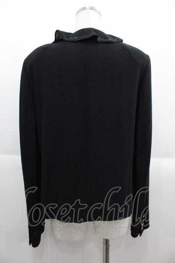 画像2: INGEBORG / セットアップジャケット  黒リボン・テープ I-25-09-13-057-LO-JA-HD-ZS (2)