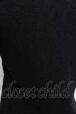 画像3: INGEBORG / ロゴ刺繍半袖ニットトップス M ブラック I-25-09-13-058-LO-TO-HD-ZT077 (3)